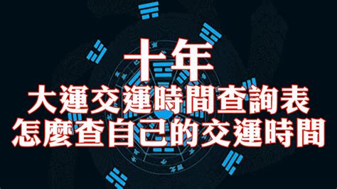 天交大運|一步大運管十年，生辰八字如何計算交運、起運時間